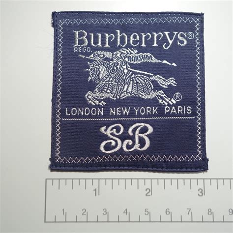 vintage burberry tag|authentic burberry labels.